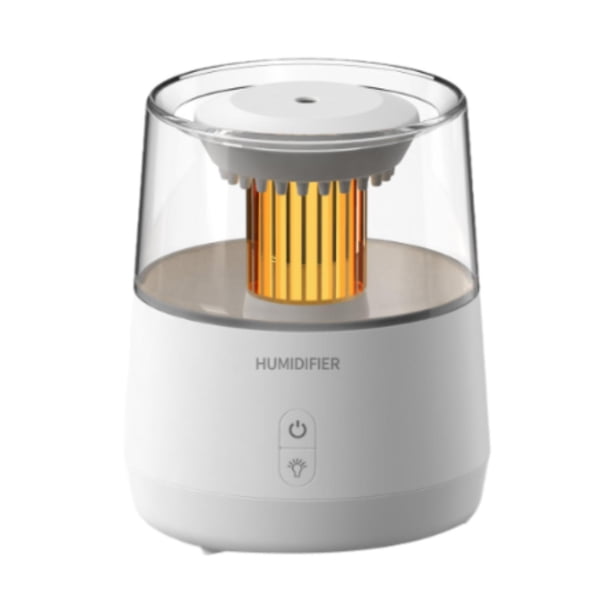 Humidificador difusor de aromas de 320 ml con aceites esenciales para habitaciones de hotel. Blanco