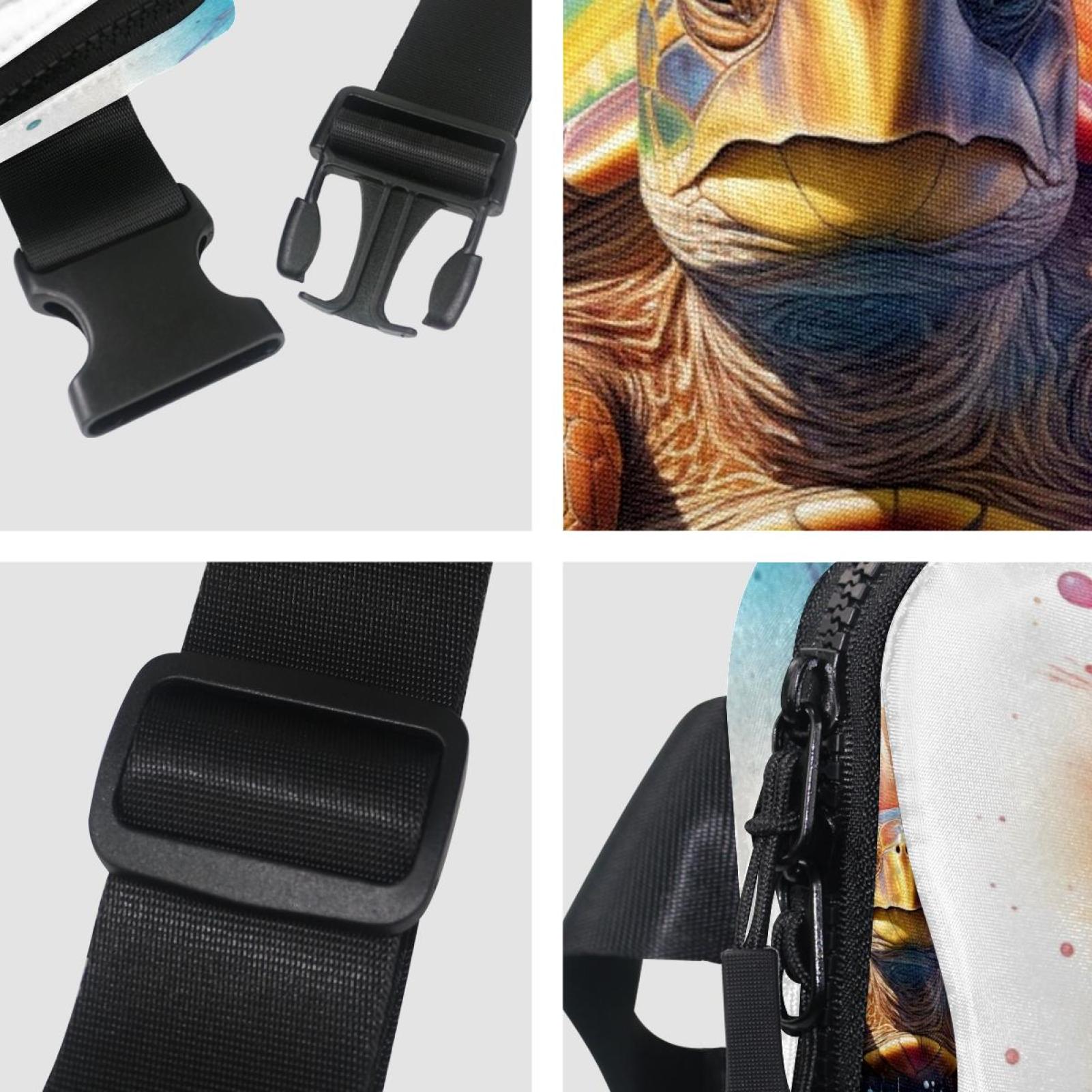 Sea turtle Running Belt Money Belt Waist Bag Cross Body Bag Lightweight Adjustable Extension Strap Unisex Black Kindly Waterproof SportsOutdoor Hiking Cycling Travel Gym Workout Running Belt Bag²