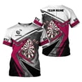 thumbnail image 3 of Personalized Dart 3D Shirts with Name, Custom Team Dartboard Shirt for Men Women, S-5XL Gifts shirt (Red, S), 3 of 10