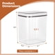 thumbnail image 5 of Contenedor grande de almacenamiento de harina, soporte para alimentos con tapa abatible automática, caja de contenedor de almacenamiento de arroz de 5,5 L, contenedor alto de harina para almacenamient, 5 of 6