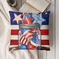 thumbnail image 3 of SHANXI Pillow Covers Stars USA Flag in Vase Decor Holiday Pillow Case Decorations for Sofa Couch 12x12in, 3 of 5