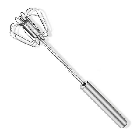 

Stainless Whisks Semi-automatic Egg Whisk Beater Mixer Easy Use and Save Much Energy During Beating Mixing Stirring for Kitchen Easy Whisk
