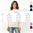 thumbnail image 3 of Women’s Long Sleeve Mock Neck Pullover Tops, Shoulder Button Detail Fall Winter Sweatshirt Top,Sizes M-2XL, 3 of 4