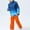 Orange, variant on SGFCWSX Kids Ski Jacket and Pants Set with Removable Hood Boys Girls Insulated Windproof Waterproof Gradient Snow Outfit Blue Size 7-8Years