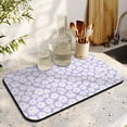 thumbnail image 2 of Daisy Floral Coffee Maker Mat - 4-Layer Absorbent Non-Slip Mat for Coffee Station, Vintage Watercolor Design, 2 of 4