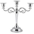 thumbnail image 1 of 3 Branches Silver Gold Metal 3 Branches European Style Wedding Candlestick, 1 of 4