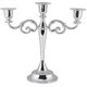 thumbnail image 1 of 3 Branches Silver Gold Metal 3 Branches European Style Wedding Candlestick, 1 of 4
