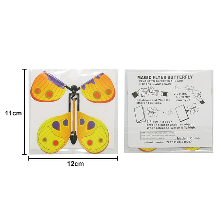Magic Wind Up Flying Butterfly Surprise Box Children's Elastic Props Toy  Toy Great Surprise Gift Gag Gifts for Kids 20pcs 