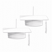 Grad Cap Paper Lanterns 9" - 12 Pack (2 Per Package)