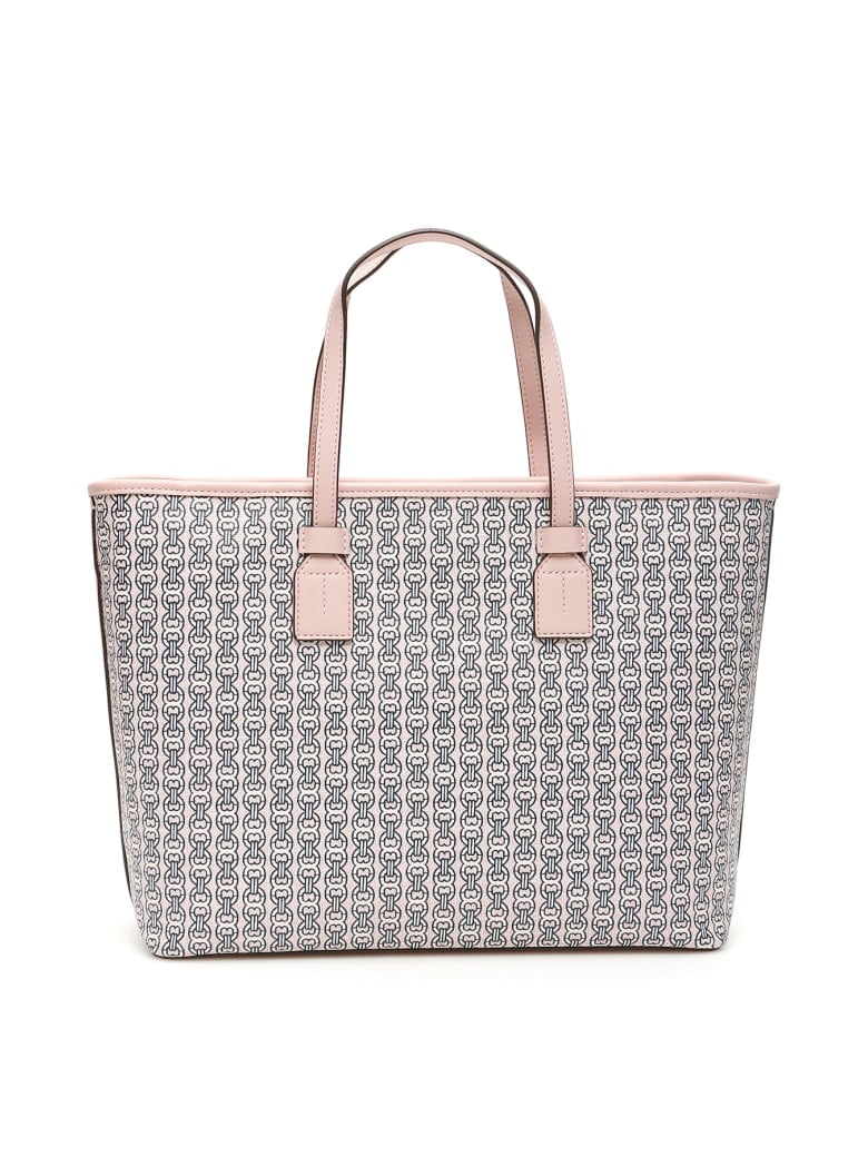 tory burch gemini link tote coastal pink