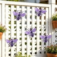 thumbnail image 4 of Adorno colgante de hierro para jardín – Adorno de mariposa de metal pintado a mano para valla exterior, patio o terraza – Artesanía rústica resistente a la intemperie, 4 of 6
