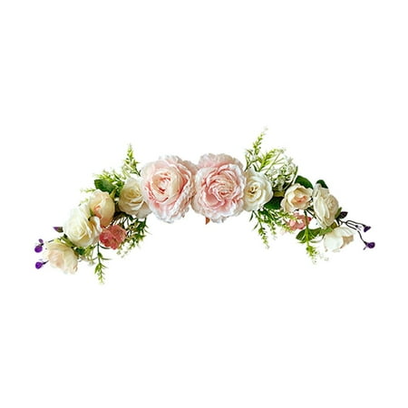 Artificial Silk Flower Garland Rose Vine Wedding Garden Hanging lintel ...