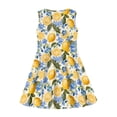 thumbnail image 4 of FOR U DESIGNS Lemon Flower Girls Tank Dresses Size 7-8 Years Junior Sleeveless Dresses Novelty Knee Length Princess Dresses for Toddler Kids Teens Active Flowy Dress, 4 of 6