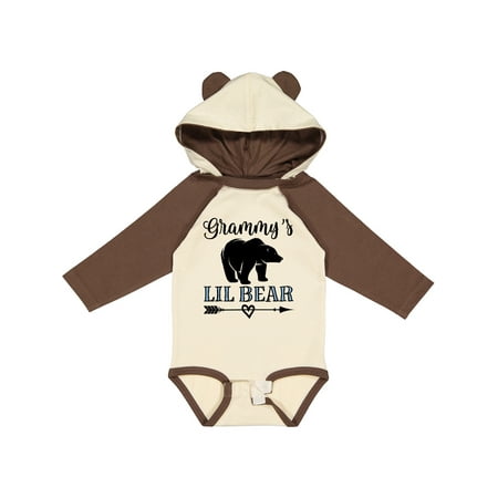 

Inktastic Grammy Lil Bear Grandson Gift Baby Boy Long Sleeve Bodysuit