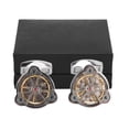 thumbnail image 2 of Gemelos de camisa Bling Bling para hombre de metal francés retro resistentes y duraderos, 2 of 14