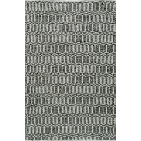 Rugs America Emanuel 6235C Charcoal Geometric Contemporary Gray Area Rug, 5'x8'