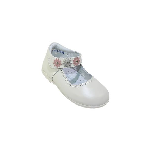 ZAPATOS CASUALES VESTIR LEON BLANCO PERLA NIÑA PIEL 91003D50 LEON 91003D50p