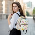 thumbnail image 6 of FORMRS Mini Backpack Purse for Women Travel Daypack Casual Shoulder Bag, Colorful Easter Eggs, 6 of 7