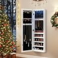 thumbnail image 2 of Patiojoy Jewelry Cabinet Wall or Door Mounted Jewelry Armoire w/Full-Length Mirror & LED Lights, 2 of 9