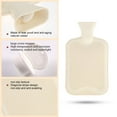 thumbnail image 2 of Hot Water Bottle with Soft Fluffy Cover 2000ml Large Hot Water Bag Portable Leak-proof Hot Water Pouch Pain Relief Winter Warmer for Neck Shoulder Back Abdomen, 2 of 9