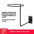 thumbnail image 4 of Aluminum Motorcycle Accessories Holder Hanger Rack Wall Mounted Hook For Coats Hats Caps Rack Black, 4 of 9