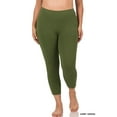 thumbnail image 3 of TheLovely Women & Plus Premium Cotton Mid-High Banded Waist Capri Leggings, 3 of 3