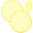 thumbnail image 1 of Miangastore Portable Folding Fan Yellow Fabrics 2Pcs Cooling Function, 1 of 8