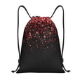 thumbnail image 1 of Saiise Red Glitter1 Pattern Sports Drawstring Backpack - String Swim Gym Bag with Wet Proof Pocket for Women&Men-Medium, 1 of 6