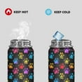 thumbnail image 2 of SEANATIVE Colorful Paws Insulated Water Bottle for Women Men Kids 20oz Vacuum Stainless Steel Water Bottle for Hot & Cold Drinks Great for Travel Canteen, 2 of 7
