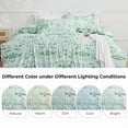 thumbnail image 5 of JUSTLET Duvet Cover Set Full Size, 3 Piece Comforter Cover with Pattern, Soft Bedding Set with 1 Duvet Cover and 2 Pillow Shams, Plain Petals, 5 of 8