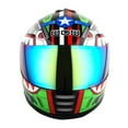 thumbnail image 5 of WOW Youth Motorcycle Full Face Helmet Street Bike BMX MX Kids B15 Shark Green + MX Skeleton Glove Bundle, 5 of 7