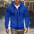 thumbnail image 2 of Comfortable Men Athletic Hooded Jacket Double Zipper Storage Sports Look, 2 of 20