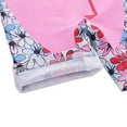thumbnail image 5 of Little Girl Pink Flamingo One-Piece Rash Guard Swimsuit with Sun Hat, 5 of 17