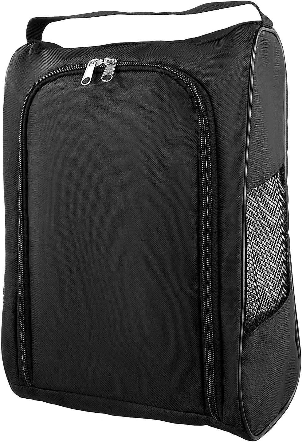 Golf Shoe Bag - Zippered Shoe Carrier with Mesh Holes - Sport Shoes Travel Bag