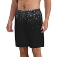 thumbnail image 2 of Goofa Silver Glitter1 Printed Mens Swim Trunks Summer Quick Dry Short Beach Swimwear Bathing Suits-3X-Large, 2 of 9