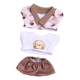 thumbnail image 4 of Camiseta para Muñeca Perfecl 15cm Abrigo y Pantalones Cortos 3 Piezas, 4 of 8