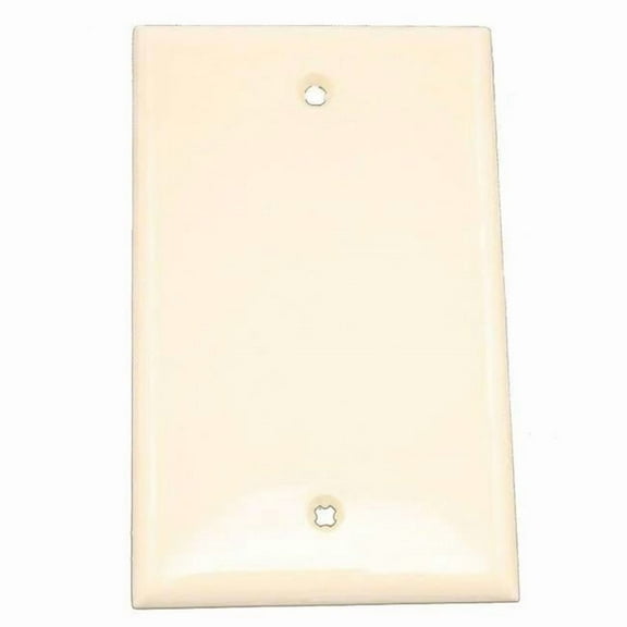 Device Blank Wallplate, Light Almond
