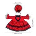 thumbnail image 3 of Qwtwty Porch Goose St Valentine's Day Outfit 23" Heart Lace Trims Dress Porch Goose Costume for Yard Outdoor Patio Statue Holiday Decor, 3 of 9
