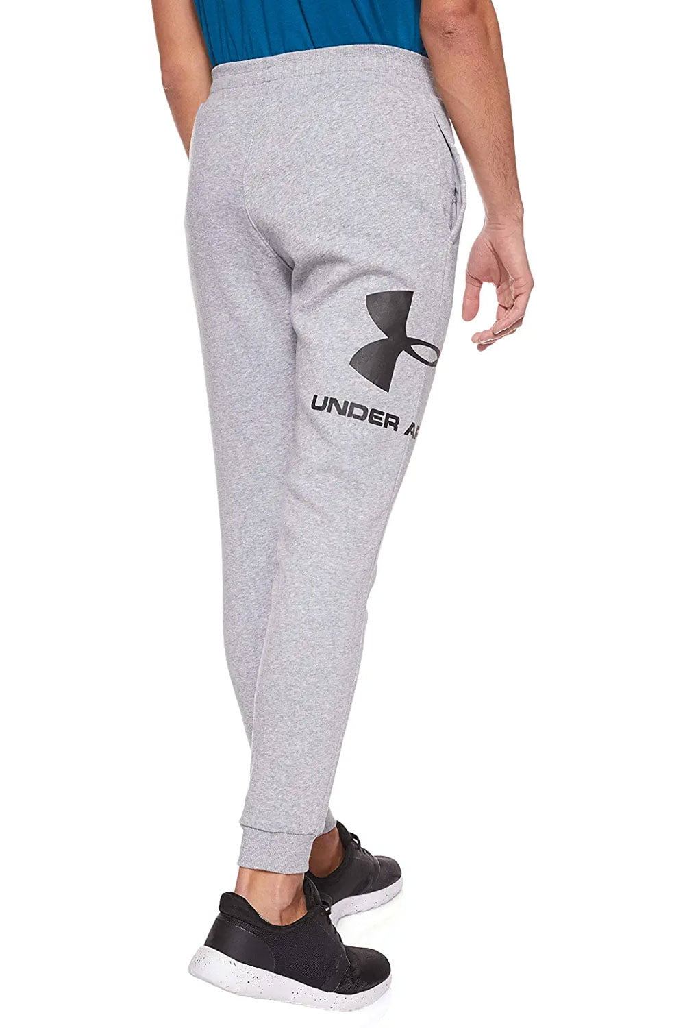 X-Large Mens Under Grey/Black Rival Fleece NWT - UA Jogger Armour Pants