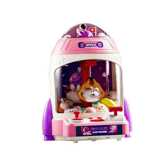 Máquina de garra electrónica, dispensador de premios de dulces, juguete expendedor para interiores 3 4 5 6 7 Muñeca rosa de 10 cápsulas