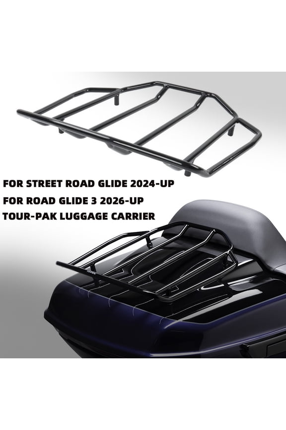 Aluminum Top Case Tour-Pak carrier Luggage Rack For Harley Touring Trike Road Glide Street glide 2024-2025