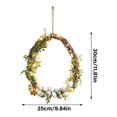 thumbnail image 3 of Beppter Wreath,Easter Wreath Simulation Egg Wreath Spring Simulation Wreath Door Hanging Decoration 11.8” Easter Egg Twig Wreath with Artificial & Pastel Eggs for Front Door Or Indoor, 3 of 8