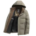 thumbnail image 1 of Chaqueta con capucha desmontable para hombre, nueva ropa de invierno 2024, chaqueta gruesa y cálida de algodón informal, chaqueta para hombre, 1 of 4