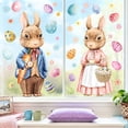 thumbnail image 6 of QuanTara Easter Bunny Static Cling Window Sticker, Double-Sided Electrostatic Decoration for Glass Doors & Windows, Removable Easter Window Decal, 6 of 7