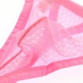 thumbnail image 3 of successthop Underwear for Men for Valentine Mesh Trendy Sport Lightweight Breathable Solid Confidence Briefs Pink L, 3 of 6