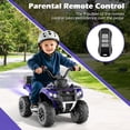 thumbnail image 3 of OLAKIDS Kids ATV with Spray Function, Remote Control, Storage Trunk, 6V Electric Toddler Ride on Toy, 3 of 9