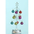 thumbnail image 2 of DISC - 11.5"H LIGHT UP XMAS TREE - RED BRONZE GREEN ORNAMENT, 2 of 2