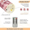 thumbnail image 5 of Pink Plaids Cute Sheep with Hearts Valentine Flickering Flameless Candles with Remote Timer Battery Operated LED Tealight Set of 2 M, 5 of 8