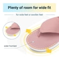 thumbnail image 4 of FitVille Wide Flip Flops for Women with Arch Support Women Beach Flip Flops Pool Slippers Non Slip, Dusty Coral, 4 of 8