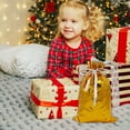 thumbnail image 6 of Iumwxz Festive Christmas Drawstring Gift Bags with Premium Aluminum Foil Material for Holiday Wrapping Party Decorations and Treats 29x43cm Size Sturdy Reusable, 6 of 7
